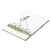 Snow Hare Notizblock (Rotiert)