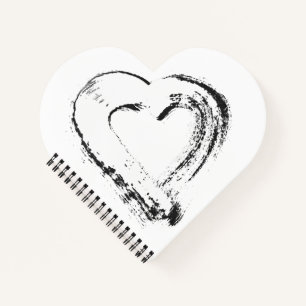 Snow Heart Spiral Notebook Notizblock