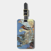 Snow Ice Queen Russian Princess Rentier Gepäckanhänger (Vorderseite vertikal)