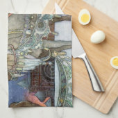 Snow Ice Queen Russian Princess Rentier Handtuch (Viertel Falte)