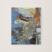 Snow Ice Queen Russian Princess Rentier Puzzle (Vertikal)