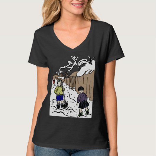 Snow in Japan T-Shirt (Vorderseite)