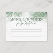 Snow in Liebe Brautparty Beratung Wünsche für Brau Begleitkarte (Vorderseite)