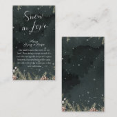 Snow In Love Begleitkarte (Vorne/Hinten)