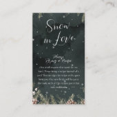 Snow In Love Begleitkarte (Vorderseite)