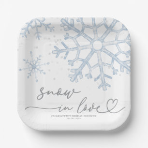 Snow In Love Brautparty Pappteller