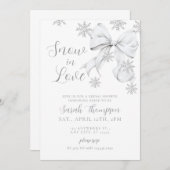 Snow in Love Einladung (Vorne/Hinten)
