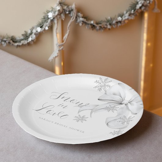 Snow in Love Pappteller