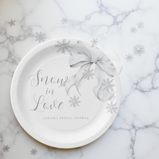 Snow in Love Pappteller