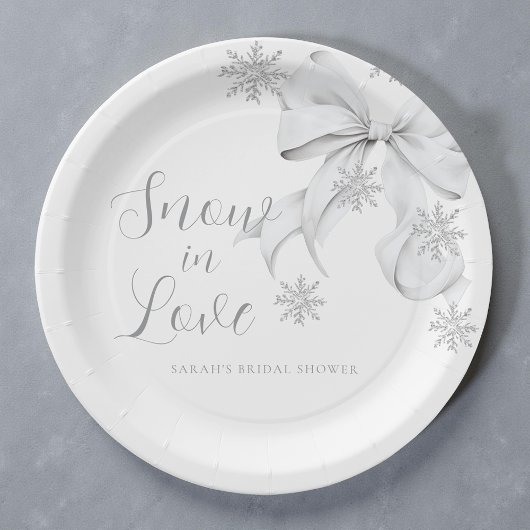 Snow in Love Pappteller