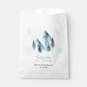Snow in Love Winter Snowflakes Bridal Shower Geschenktütchen (Vorderseite)