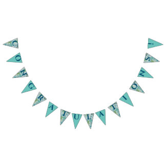 Snow in Summer Art Nouveau Style Wedding Wimpelkette