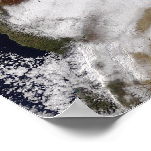 Snow in Syria Poster (Ecke)