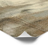 Snow In Winter Landscape Old Photo Graphic Design Poster (Ecke)