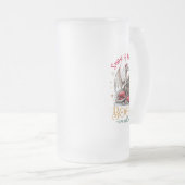 Snow Is Falling, Books Are Calling Mattglas Bierglas (VorderseiteRechts)