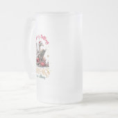 Snow Is Falling, Books Are Calling Mattglas Bierglas (Vorderseite Links)