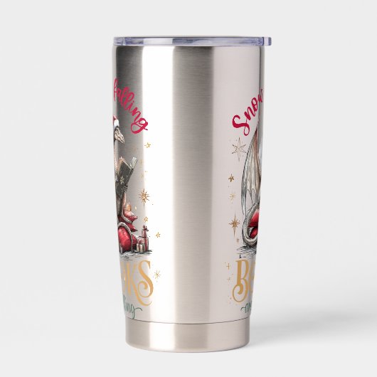 Snow Is Falling, Books Are Calling Thermobecher (Links)