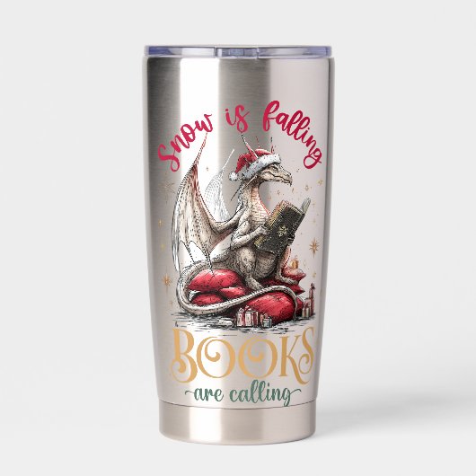 Snow Is Falling, Books Are Calling Thermobecher (Rückseite)