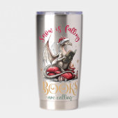 Snow Is Falling, Books Are Calling Thermobecher (Vorderseite)