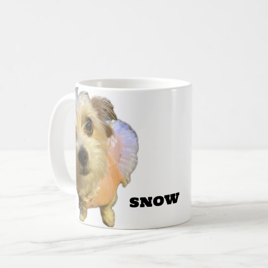 SNOW KAFFEETASSE (Vorderseite Links)