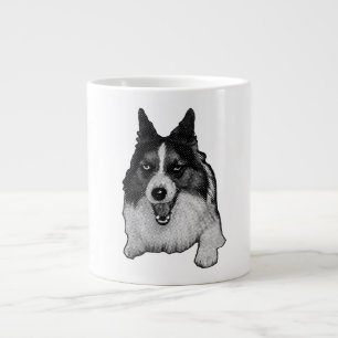 Snow-Kissed Corgi Hallo Jumbo-Tasse