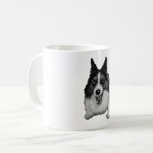 Snow-Kissed Corgi Hallo Kaffeetasse (Vorderseite Links)