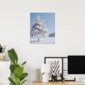 Snow Kissed Tree Poster (Heimbüro)