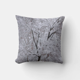 Snow-Laden Bäume Kissen