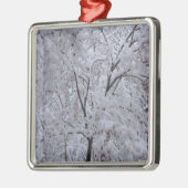 Snow-Laden Bäume Ornament Aus Metall (Links)
