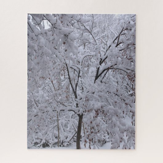 Snow-Laden Bäume Puzzle (Vertikal)