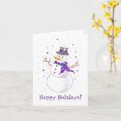 Snow Lady Karte (Gelbe Blume)