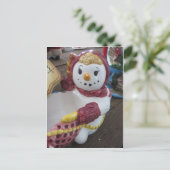Snow Lady Postkarte (Stehend Vorderseite)
