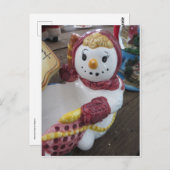 Snow Lady Postkarte (Vorne/Hinten)