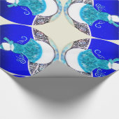 Snow Lady Under the Blue Winter Sky Geschenkpapier (Ecke)