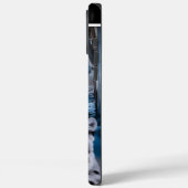 Snow Leopard am Winterschloss Case-Mate iPhone Hülle (Rückseite / Links)