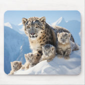 Snow Leopard Animal Wild Beauty Freedom Wilderness Mousepad (Vorne)