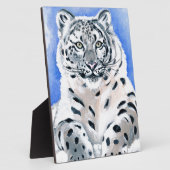 Snow Leopard Art Fotoplatte (Seite)