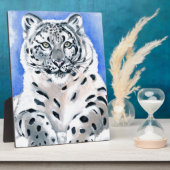 Snow Leopard Art Fotoplatte (Seite)