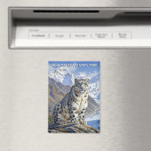 Snow Leopard at Sagarmatha National Park Nepal Magnet (In Situ (Geschirrspüler))