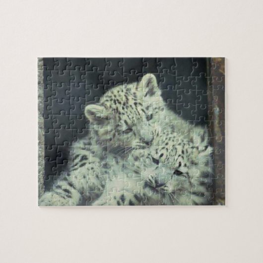 Snow Leopard Babies Puzzle (Horizontal)