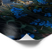 Snow Leopard Burg Sonnenaufgang Poster (Ecke)