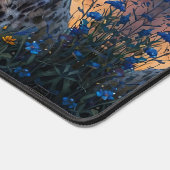 Snow Leopard Burg Sonnenaufgang Schreibtischunterlage (Ecke)