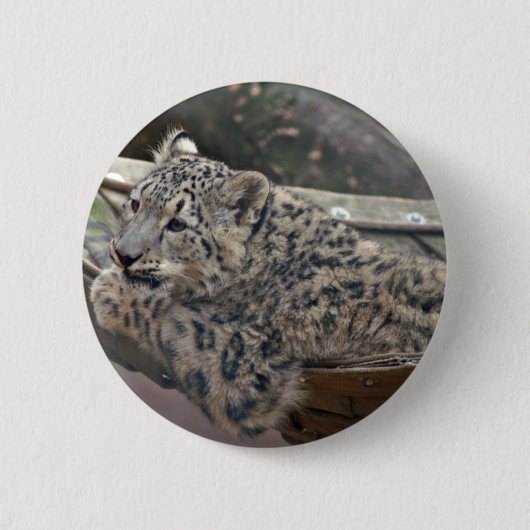 Snow Leopard Button (Vorderseite)
