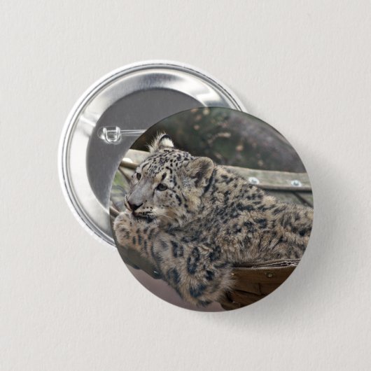 Snow Leopard Button (Vorne & Hinten)