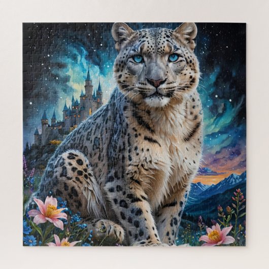 Snow Leopard Castle stars Jigsaw Puzzle (Vertikal)