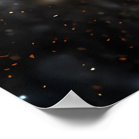 Snow Leopard Celestial Guardian Poster (Ecke)