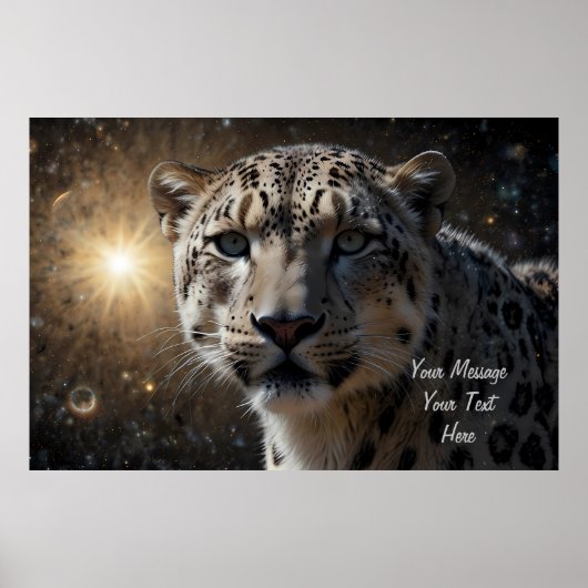Snow Leopard Celestial Guardian Poster (Vorne)
