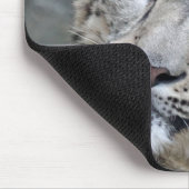 Snow Leopard Closeup Face Mousepad (Ecke)