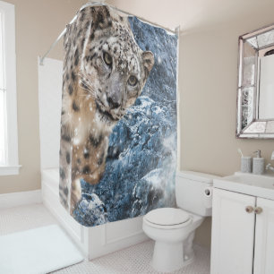 SNOW LEOPARD CLOUD WALKER DUSCHVORHANG