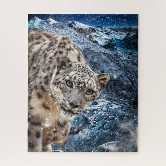 SNOW LEOPARD CLOUD WALKER JIGSAW PUZZLE (Vertikal)